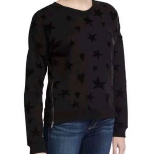 Rails stars and hearts black sweater with zippers size S